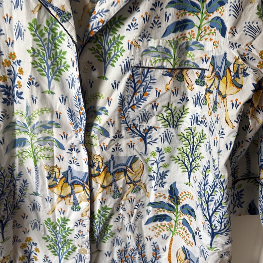 Anthropologie Printfresh Night Shirt Pajama Gown M - Picture 4 of 5